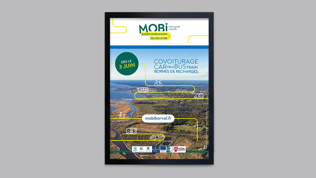 Campagne d'affichage de lancement de MOBI dans le Pays Barval.